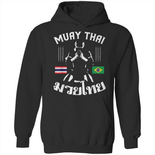Muay Thai Brazil Brazilian Martial Arts Thai Unisex Hoodie - Nak Muay Co.