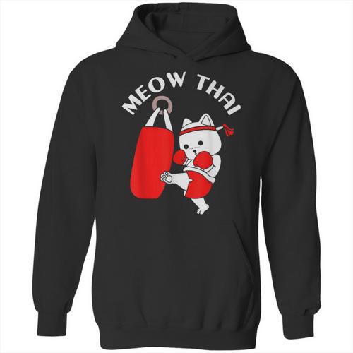 Muay Thai Cat Meow Thai Unisex Hoodie - Nak Muay Co.
