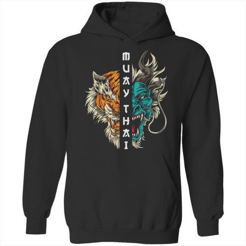Muay Thai Dragon Tiger Unisex Hoodie - Nak Muay Co.