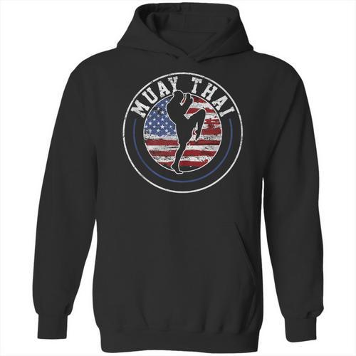 Muay Thai Kickboxing Vintage Unisex Hoodie - Nak Muay Co.
