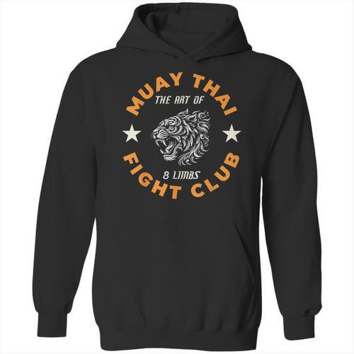 Muay Thai MMA Fight Tattoo Tiger Art Of 8 Limbs Kickboxing Unisex Hoodie - Nak Muay Co.