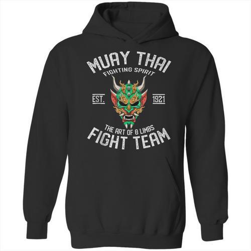 Muay Thai Oni Fight Team Kickboxing Unisex Hoodie - Nak Muay Co.
