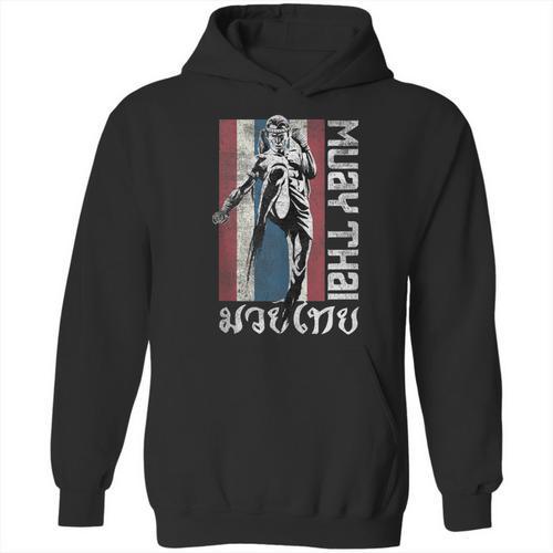 Muay Thai Shirt Thailand Flag Martial Arts Shirt Unisex Hoodie - Nak Muay Co.