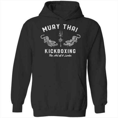 Muay Thai Twin Tigers MMA Warrior Fight Shirt Unisex Hoodie - Nak Muay Co.