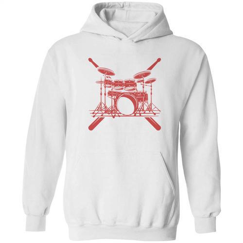 Drum Kit Percussion For Drummer Percussionist Musician Sweatshirt Unisex Hoodie - Downbeat Supply