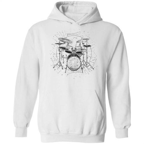 Drum Kit Raglan Baseball Tee Unisex Hoodie - Downbeat Supply