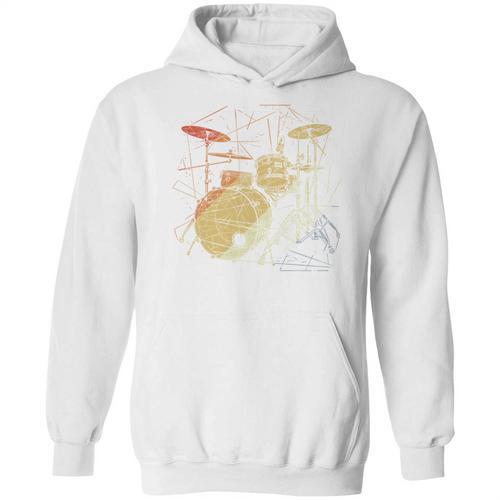 Drum Kit Retrowave Drums Unisex Hoodie - Downbeat Supply