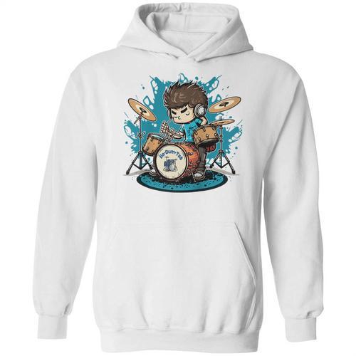 Drum Set Drumming Drummers Drum Kits Music Raglan Baseball Tee Unisex Hoodie - Downbeat Supply