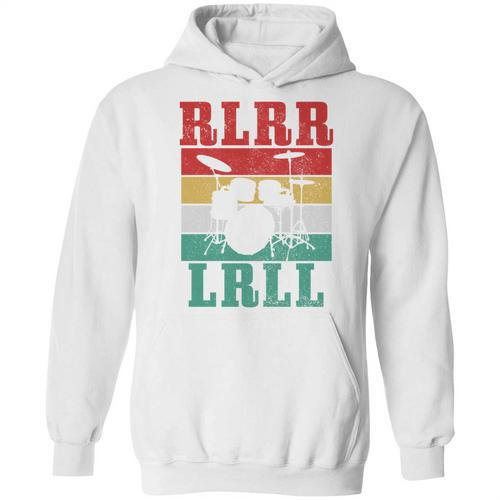 Drummer RLRR LRLL Vintage Drum Kit Sweatshirt Unisex Hoodie - Downbeat Supply
