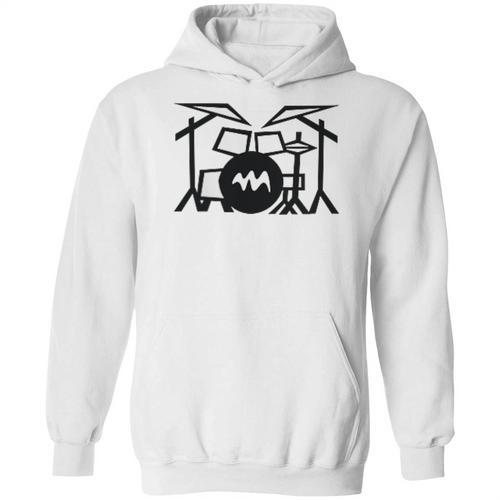 Retro Drum Kit Raglan Baseball Tee Unisex Hoodie - Downbeat Supply