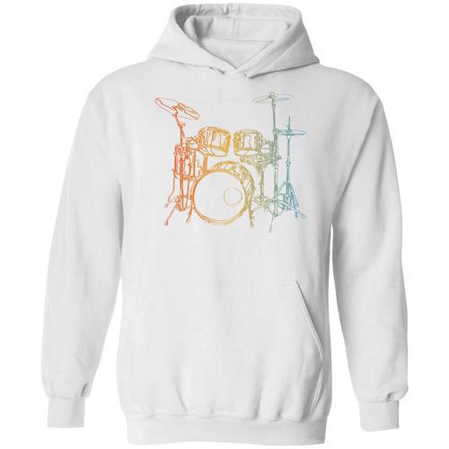Vintage Drummer Drum Kit Unisex Hoodie - Downbeat Supply