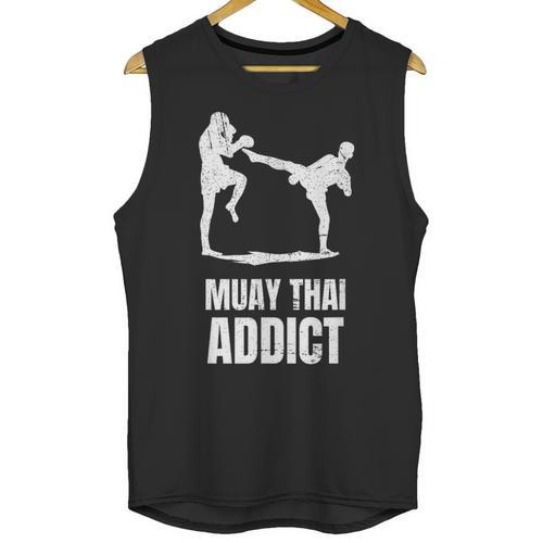 Addicted To Muay Thai Graphic Shirt Unisex Tank Top - Nak Muay Co.