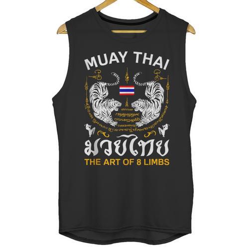 The Art Of 8 Limbs Sak Yant Tiger Muay Thai Unisex Tank Top - Nak Muay Co.