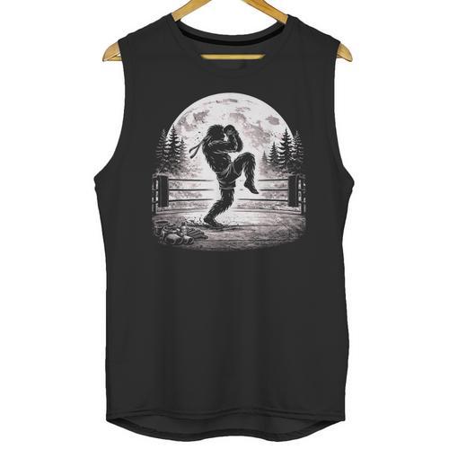 Bigfoot Muay Thai Boxer Martial Arts Sasquatch Unisex Tank Top - Nak Muay Co.