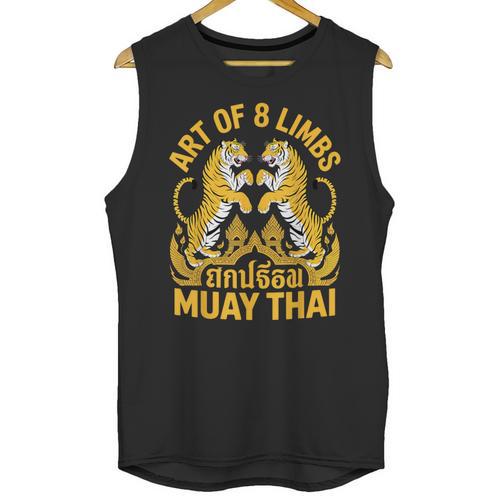 Cute Muay Thai Art For Men Women Kids Muay Thai Lovers Unisex Tank Top - Nak Muay Co.
