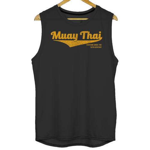 Distressed Muay Thai Kickboxing MMA BJJ Thailand T-Shirt Unisex Tank Top - Nak Muay Co.