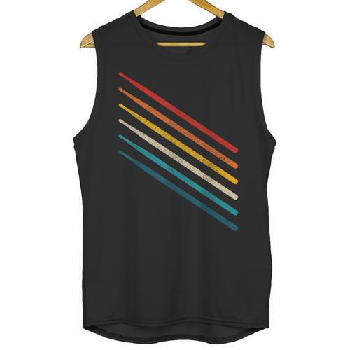 Drummer Drum Kit Vintage Retro Drummer Unisex Tank Top - Downbeat Supply
