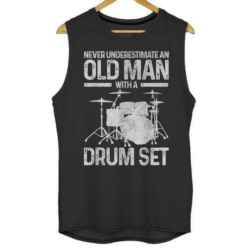 Drummer Drum Kit Vintage Drummer Unisex Tank Top - Downbeat Supply