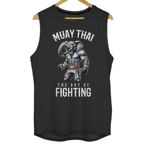 Elephant Muay Thai Kickboxing And Elephant Thai Boxing Unisex Tank Top - Nak Muay Co.