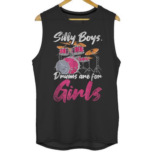 Girls Boys Kids Drummer Drum Kit Unisex Tank Top - Downbeat Supply