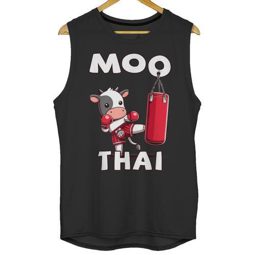 Moo Thai Muay Thai Thai Boxing For Kids Muay Thai Cow Unisex Tank Top - Nak Muay Co.