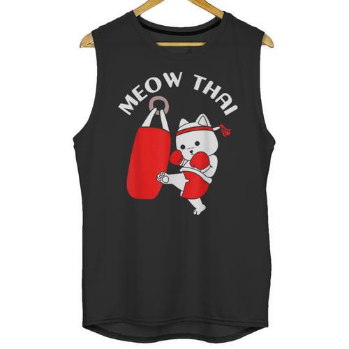 Muay Thai Cat Meow Thai Unisex Tank Top - Nak Muay Co.