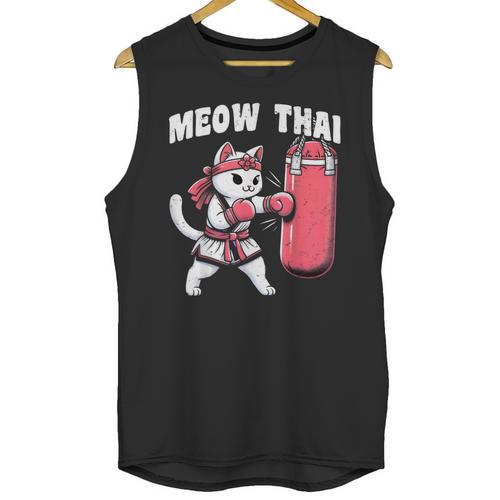 Muay Thai Cat Meow Thai Women Neko Costume Muay Thai Unisex Tank Top - Nak Muay Co.
