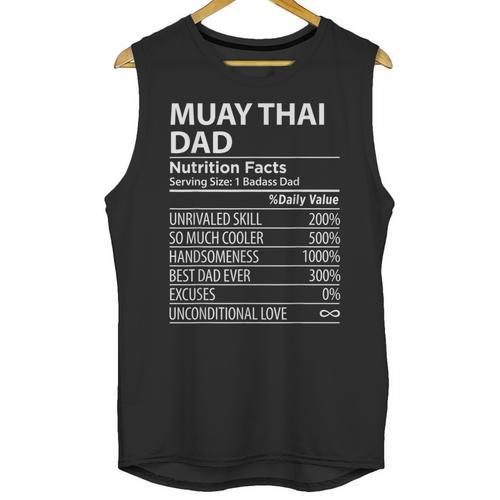 Muay Thai Dad Nutrition Facts Muay Thai Dad Unisex Tank Top - Nak Muay Co.