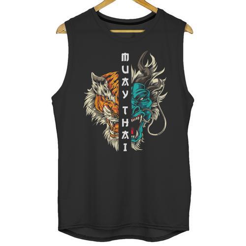 Muay Thai Dragon Tiger Unisex Tank Top - Nak Muay Co.
