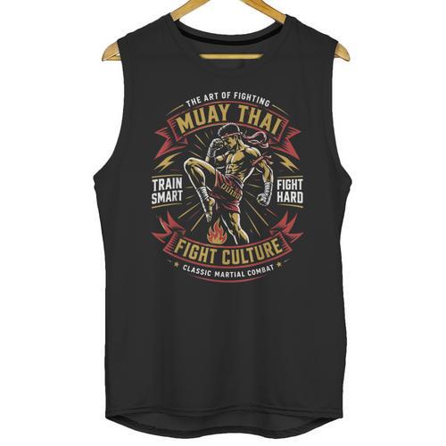 Muay Thai Fighter Training Thai Boxing Coach Unisex Tank Top - Nak Muay Co.