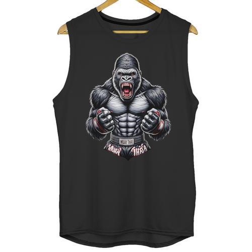 Muay Thai Gorilla Thai Boxing And Fighting Unisex Tank Top - Nak Muay Co.