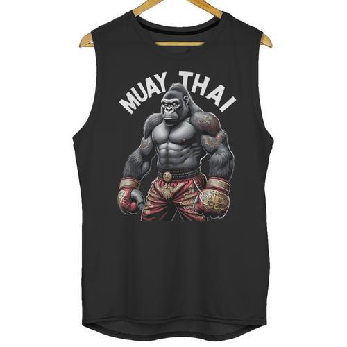 Muay Thai Gorilla Strength Power Fighter Unisex Tank Top - Nak Muay Co.