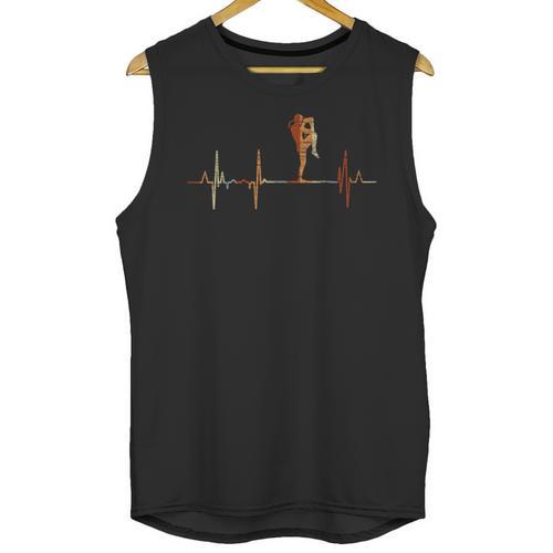 Muay Thai Heartbeat Vintage ECG Cardiogram Retro Unisex Tank Top - Nak Muay Co.