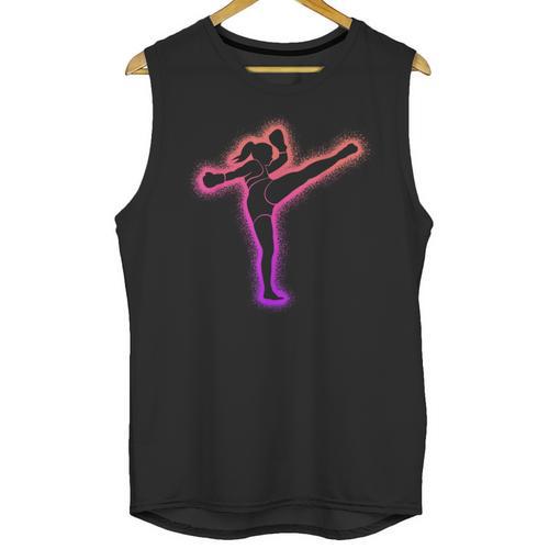 Muay Thai Martial Arts Kickboxer Women Girls Kickboxing Unisex Tank Top - Nak Muay Co.