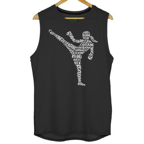 Muay Thai Martial Arts Typography Kickboxer Girls Kickboxing Unisex Tank Top - Nak Muay Co.
