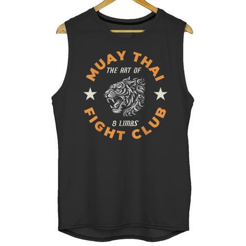 Muay Thai MMA Fight Tattoo Tiger Art Of 8 Limbs Kickboxing Unisex Tank Top - Nak Muay Co.