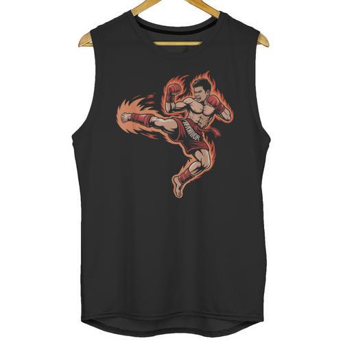 Muay Thai Mongkol Headband Minimal Clean Art Fighter Unisex Tank Top - Nak Muay Co.