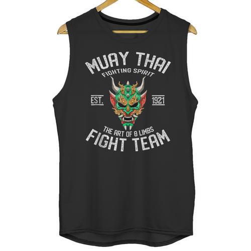Muay Thai Oni Fight Team Kickboxing Unisex Tank Top - Nak Muay Co.