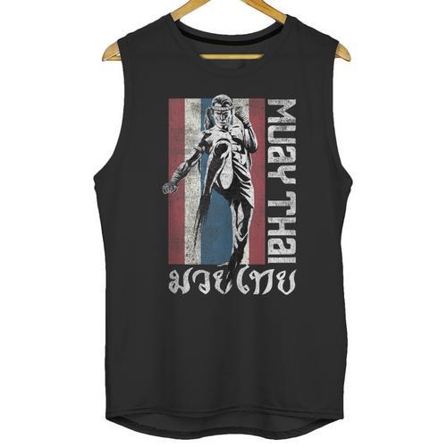 Muay Thai Shirt Thailand Flag Martial Arts Shirt Unisex Tank Top - Nak Muay Co.