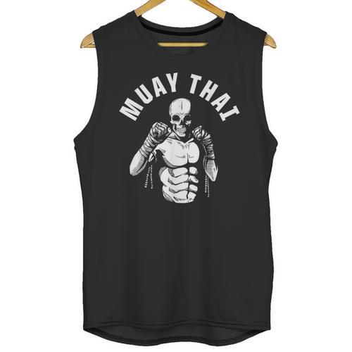 Muay Thai Skeleton Fighter MMA Club Coach Martial Arts Fight Unisex Tank Top - Nak Muay Co.