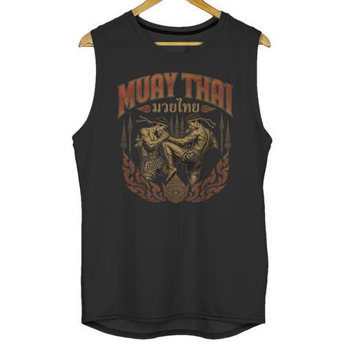 Muay Thai Vintage Thai Boxing Warrior Art Of 8 Limbs Unisex Tank Top - Nak Muay Co.