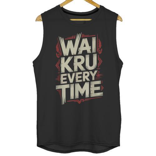 Muay Thai Wai Kru Respect Ritual Ceremony Fighter Identity Unisex Tank Top - Nak Muay Co.