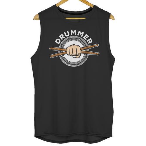 Percussion Drum Sticks Drummer Quote Drum Kit T-Shirt Unisex Tank Top - Downbeat Supply