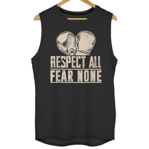 Respect All Fear None Muay Thai Unisex Tank Top - Nak Muay Co.