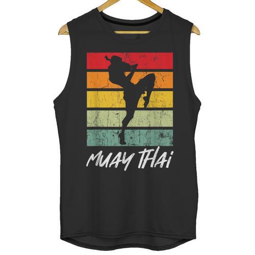 Retro Muay Thai Vintage MMA Martial Arts Thailand Boxing Unisex Tank Top - Nak Muay Co.