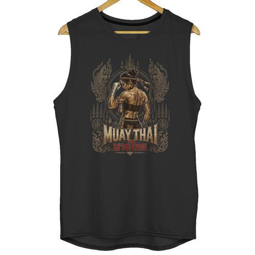 Vintage Muay Thai Chaiya Thai Boxing Fighter Style Unisex Tank Top - Nak Muay Co.