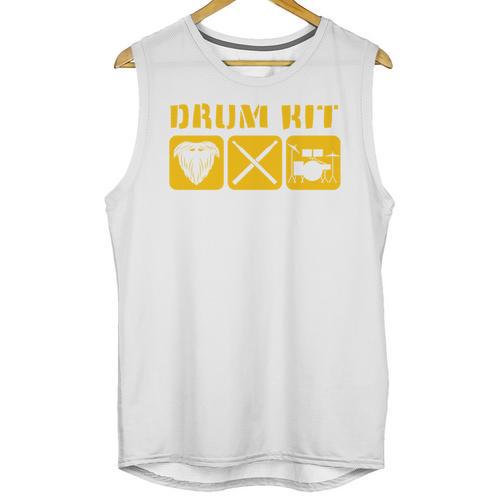 Drum Kit Band Drumming Drumsticks Musical Drums Unisex Tank Top - Downbeat Supply