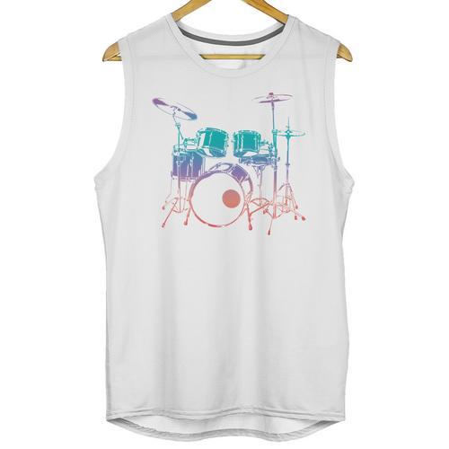 Drum Kit Drummer Graphic Unisex Tank Top - Downbeat Supply