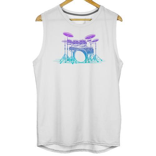 Drum Kit Set Drummer Raglan Baseball Tee Unisex Tank Top - Downbeat Supply