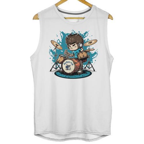 Drum Set Drumming Drummers Drum Kits Music Unisex Tank Top - Downbeat Supply